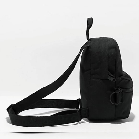 ADIDAS ORIGINALS TREFOIL 2.0 MINI BACKPACK WOMEN'S WITH ZiP POCKET BLACK - Picture 6 of 7